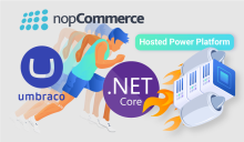nopCommerce + Umbraco + TurboStack + Linux solution